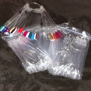 150 nail display tips with Metal Rings!